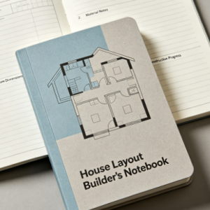 house layout printed notebook