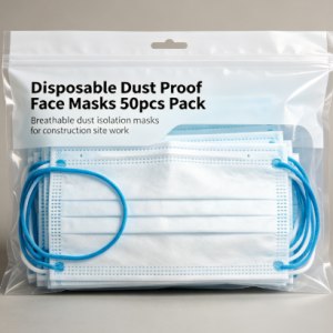 disposable dust proof face masks 50pcs pack